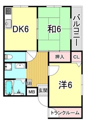 メープルハイツの物件間取画像